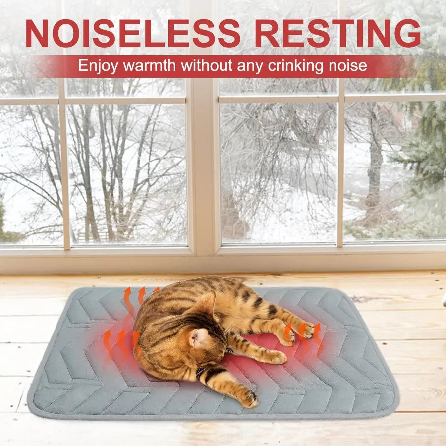 Self Warming Cat Bed Mat Self Heating Dog Pad for Indoor Outdoor Pet House Heated Thermal Warmer Cat Blanket for Kitten Puppy W