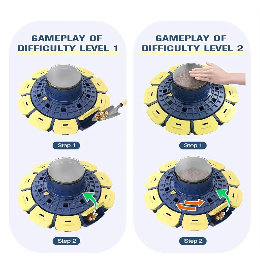 3 Levels of Challenge Large Size Advanced Dog Puzzle Toy PawActivated Puzzles Feeder for Smart Small Medium L