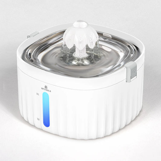 Cat Water Fountain Automatic Pet Water Dispenser for Cats Dogs with Stainless Steel Tray 6-level Filtering System fp10