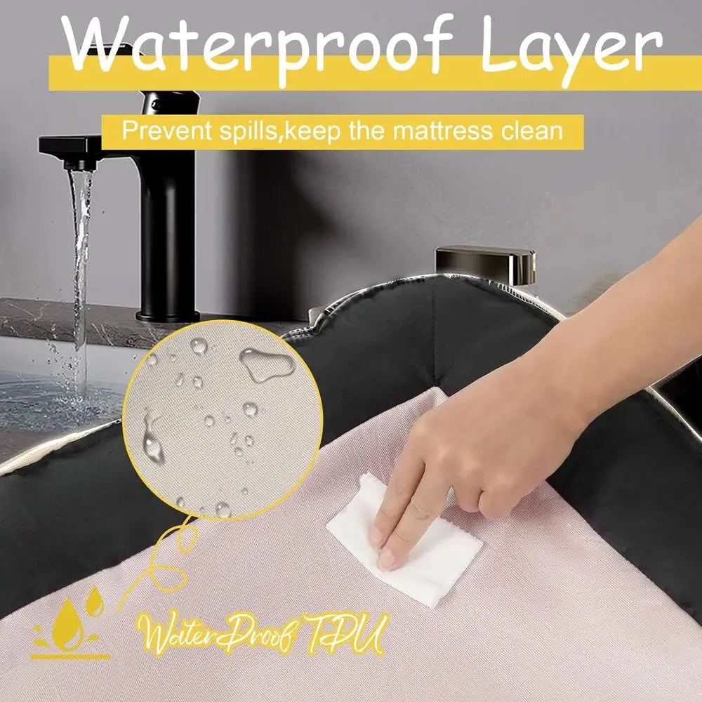 Extra Large Orthopedic Memory Foam Dog Bed, Washable & Waterproof Cover, XL Pink Pet Sofa