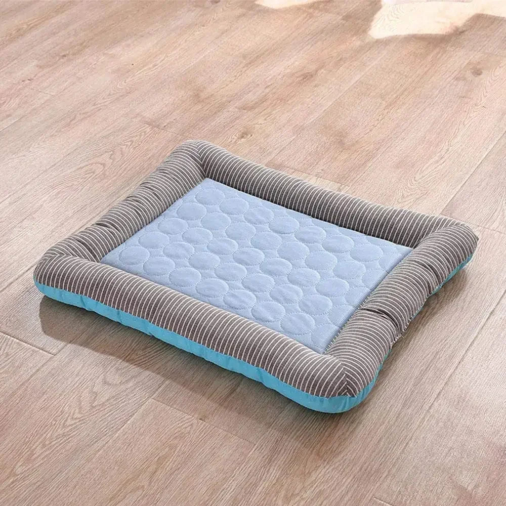 Cooling Dog Bed Pet Cool Mat For Cats And Dogs | Ice Silk Material Soft For Summer Sleeping Product Dog Beach Bed