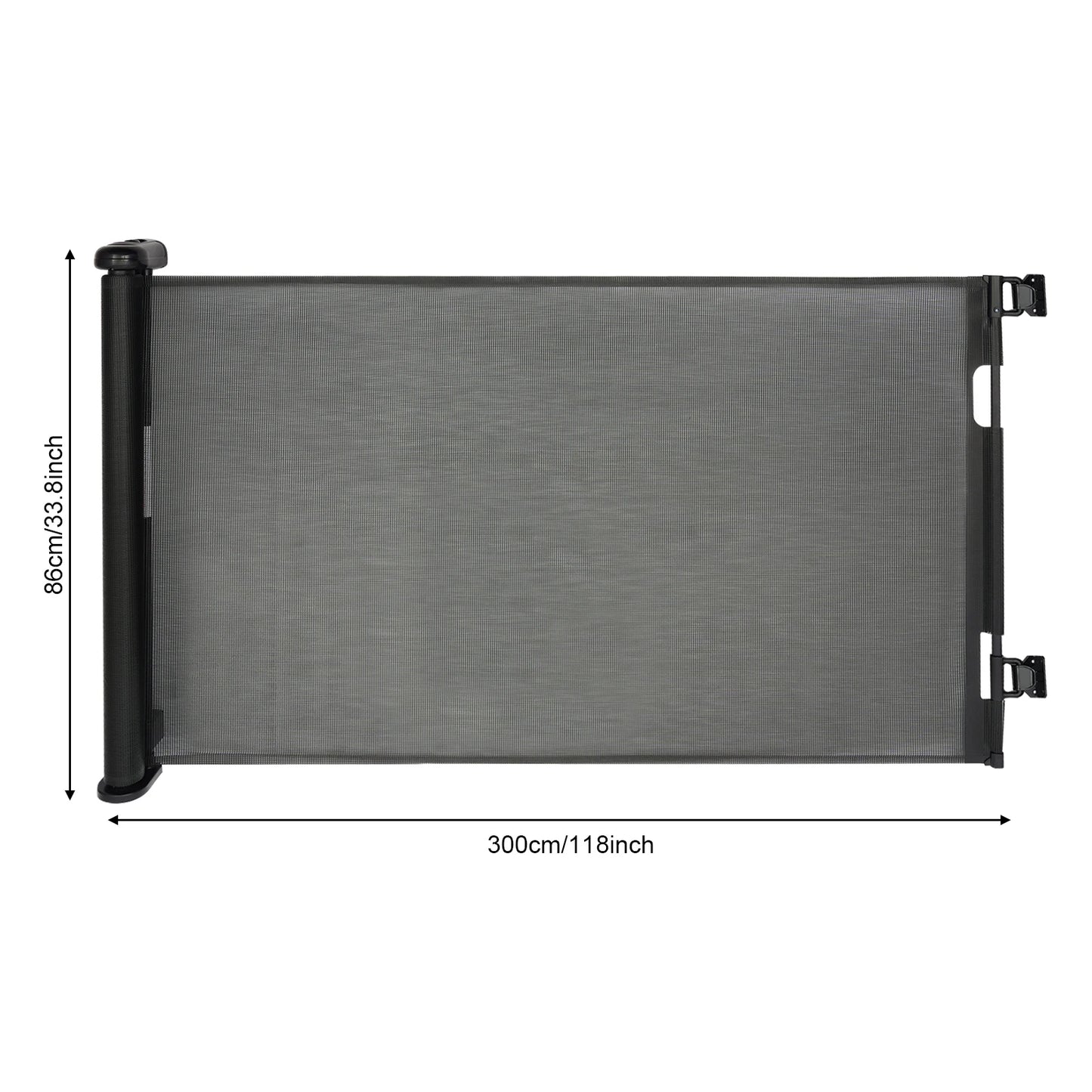 Adjustable Temperature Pet Gate Retractable Baby Gate Pet Gate for Stairs, Corridors, Bedrooms