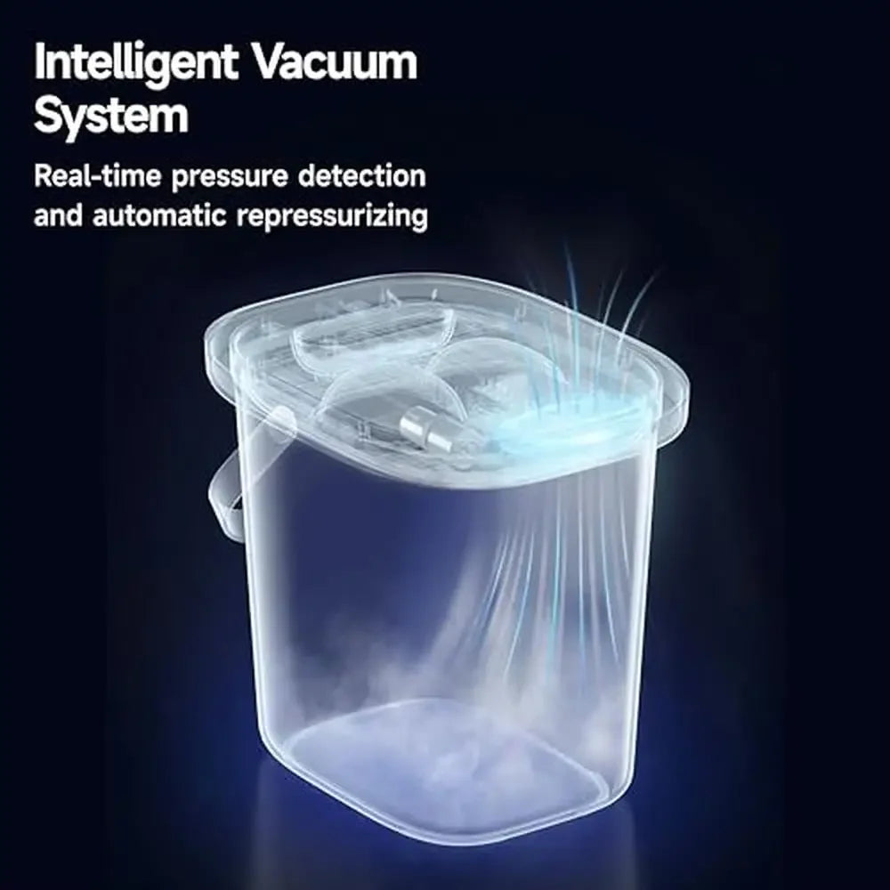 Vacuum Sealed Pet Food Bucket 13L Cat Dog Storage Container Rechargeable Silicone Seal Strip Built-in Scoop BPA-free Premium