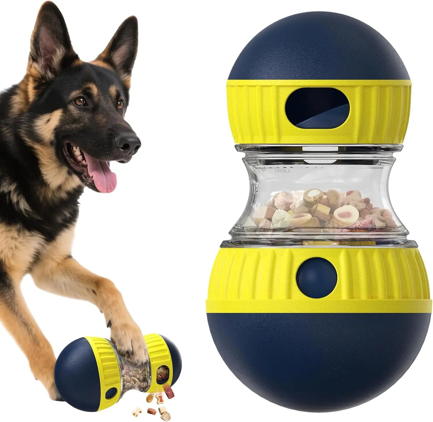 Large-Capacity Dog Treat Dispenser Ball – Interactive Puzzle Feeder for Small & Medium Breeds