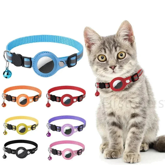 Cat Positioning Collar Protective Case Reflective Bell Anti Loss Cat Collar Protective Case Suitable For Apple Airtag