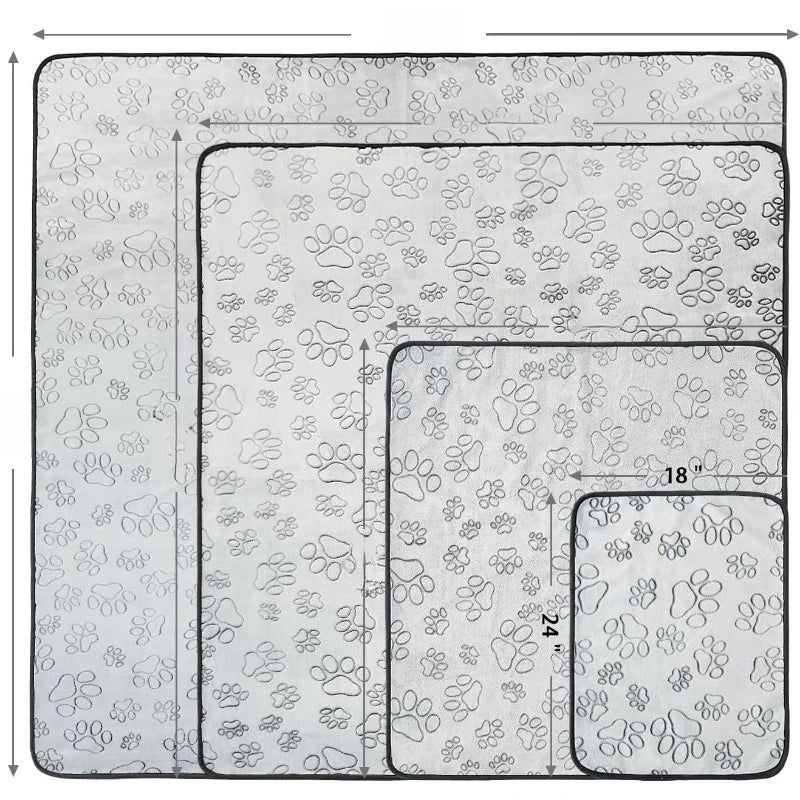 Pet puppy pad, 2-piece washable dog urine pad, waterproof and anti slip urine pad training 18 inches x 24 inches