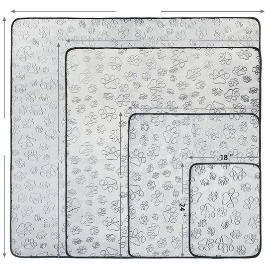 Pet puppy pad, 2-piece washable dog urine pad, waterproof and anti slip urine pad training 18 inches x 24 inches