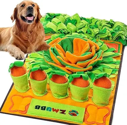 Pet Snuffle Mat for Dogs Sniff Mat Nosework Feeding Mat Slow Feeder Interactive Dog Puzzle Toys for Training and Stress Relief E