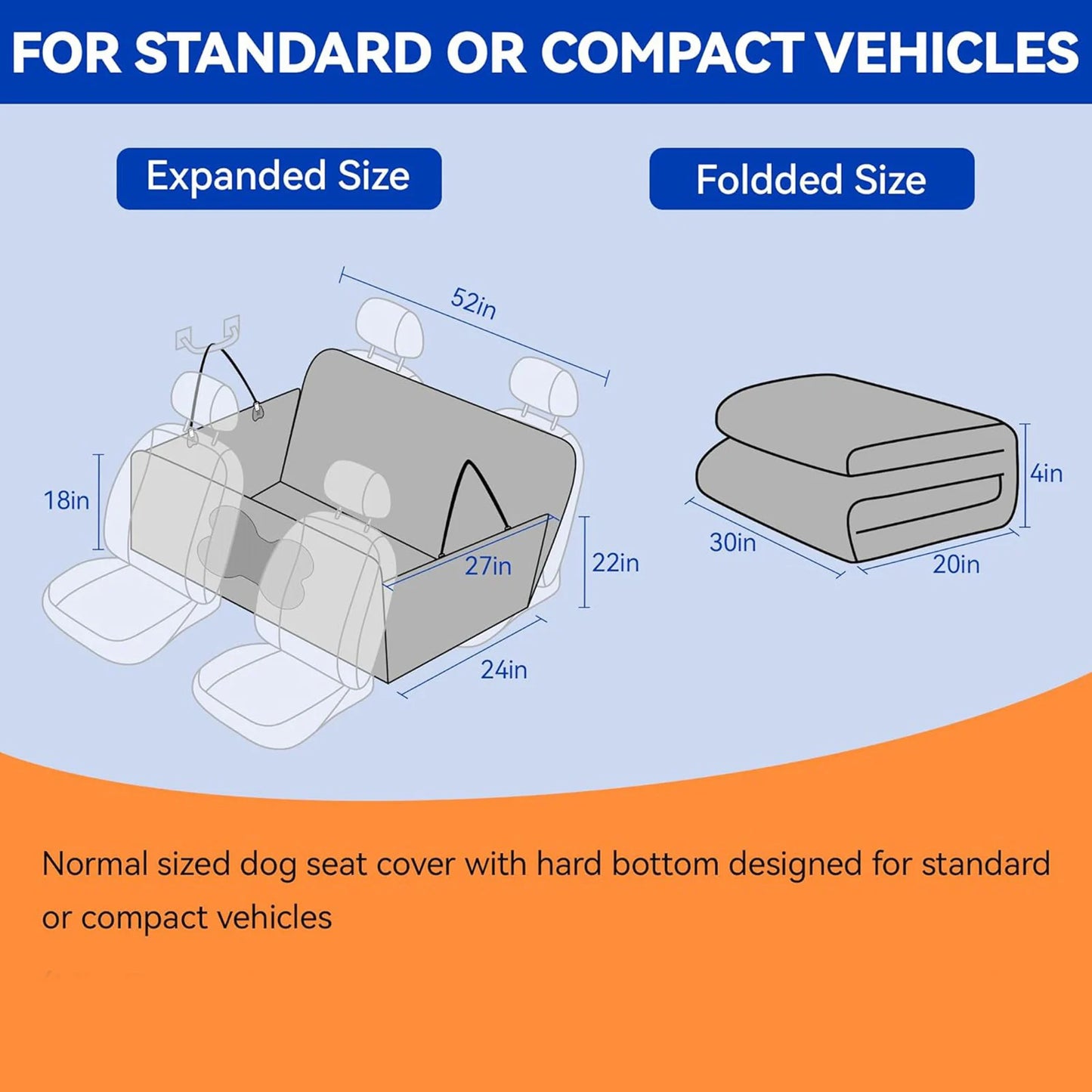 Dog Car Seat Cover Leather Waterproof Nonslip Scratchproof Protector SUV Truck Back Seat Pets Universal Travel Mat