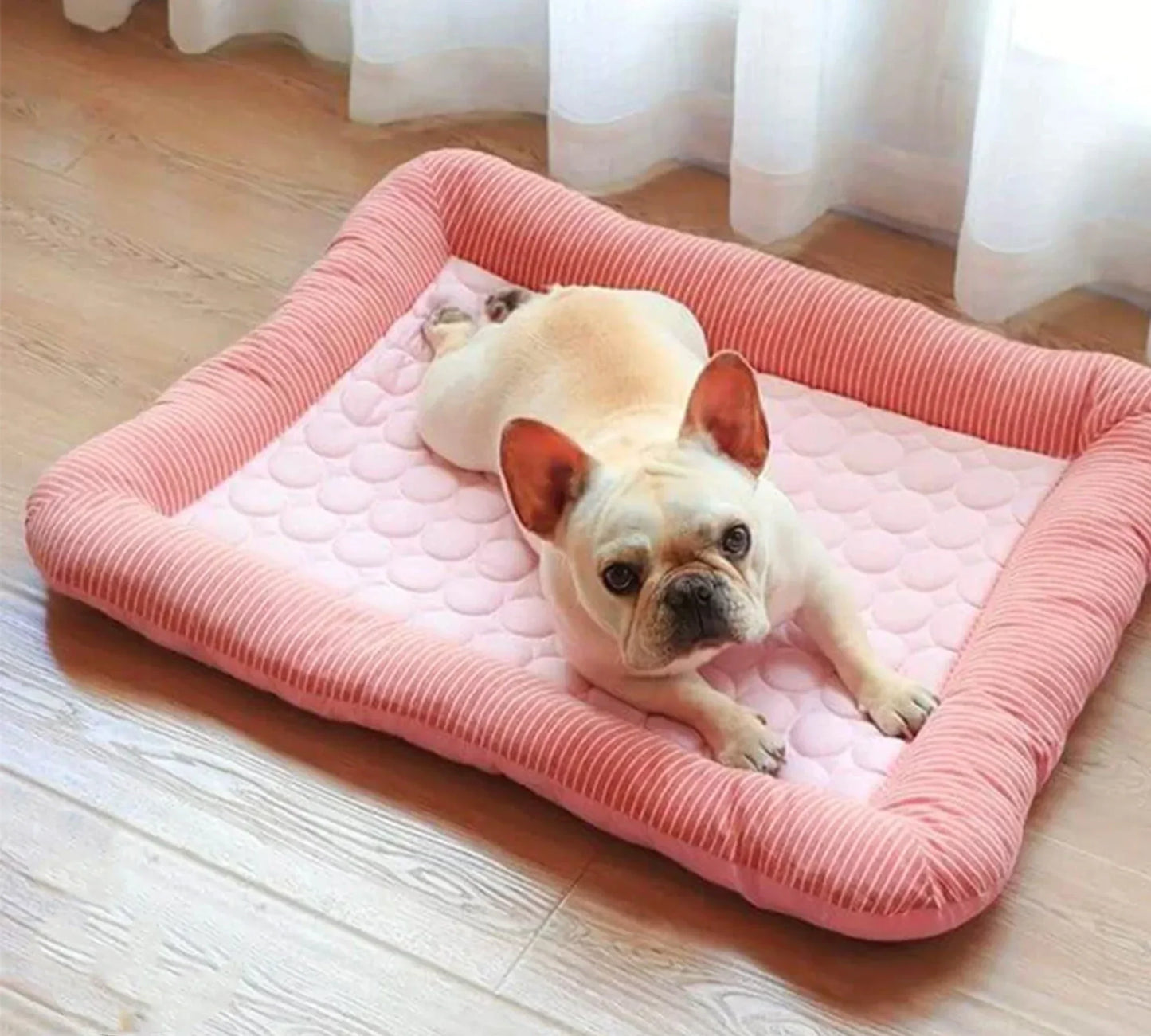 Cooling Dog Bed Pet Cool Mat For Cats And Dogs | Ice Silk Material Soft For Summer Sleeping Product Dog Beach Bed