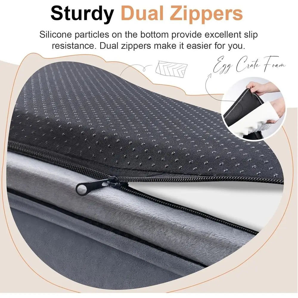 Orthopedic XL Washable Dog Bed with Memory Foam & Waterproof Removable Cover for Large & XLarge Dogs