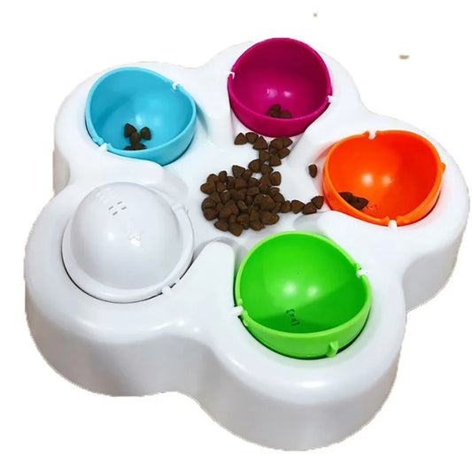 Dog Treat Dispenser Puzzle Feeder Pets Interactive Iq Toy Feeding Game NonSlip Puppy Slow Feeder Pet Leakage Toy
