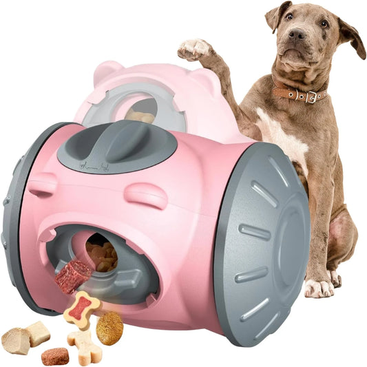 Engaging Interactive Slow Feeder Dog Toy Teal - Stimulating Adjustable Treat Dispensing Puzzle for Small, Medium, Large Dogs