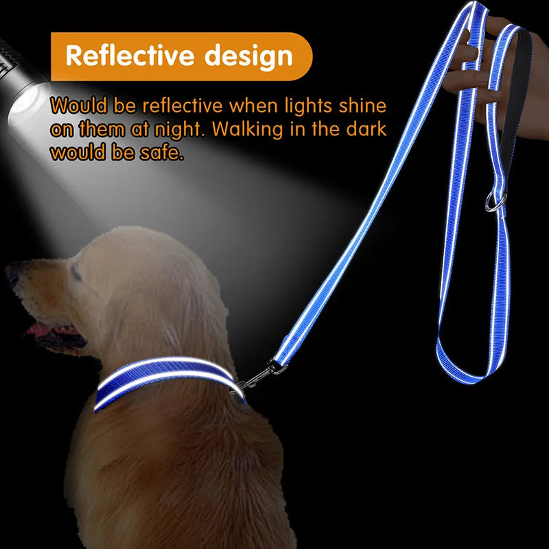 New Cats Dogs Harness Collar Lead Strap Night Reflection Dog Pet Towing Rope 1.2/1.5/1.8m Guard Rope Pet Walking Training Leash