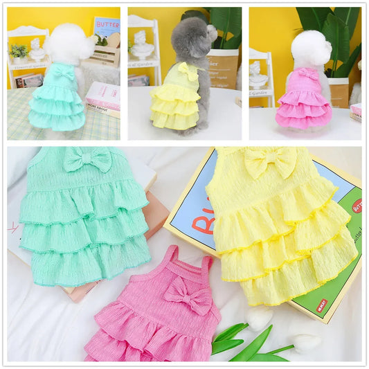 Pet Clothes Dog Princess Dresses Puppy Dress Pet Skirt Puppy Dog Princess Dresses for Small Medium