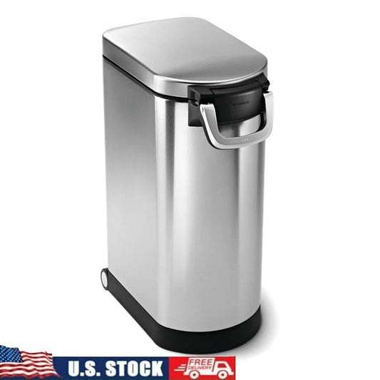 30 Liter Pet Food Storage Container Airtight Seal Magnetic Scoop Dog Cat Bird Feed Bulk Storage Ergonomic Handle Pet-Proof