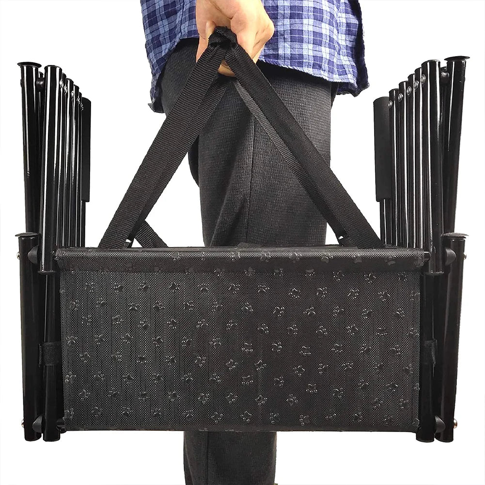 5 Steps Dog Ramp Ladder with Nonslip Surface Foldable Large Dog Step Lightweight Portable Pet Ladder Ramp for Cars and SUV Truck