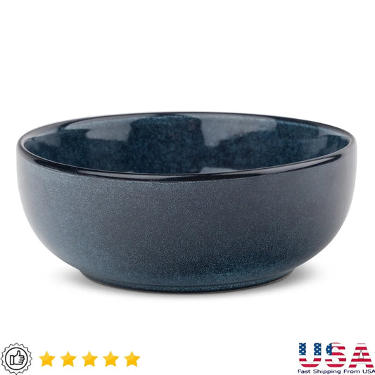 Ceramic Cat & Dog Food Bowl – Heavy Stoneware, Dishwasher/Microwave Safe – Durable Pet Feeding Dish – Easy Clean