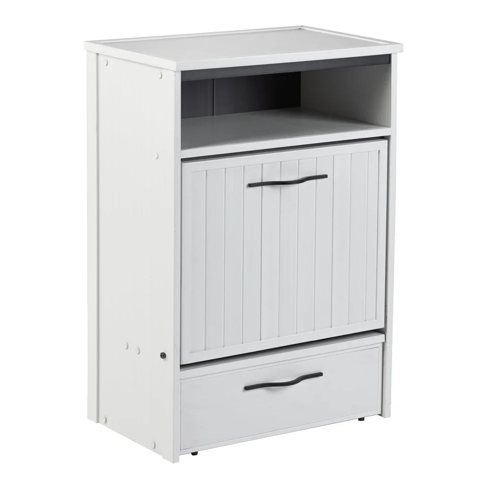 Eco-Friendly Dog Food Pantry with Double Stainless Steel Bowls Space Saving Design Holds 25 lbs Dry Food Easy Assembly Hygienic