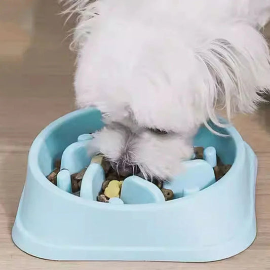 Pet Slow Eating Dish Bowl Anti Choking Dog Slow Feeder Bowl Non-Slip Puzzle Dog Food Bowls for Small Dogs and Cats Fast Eaters