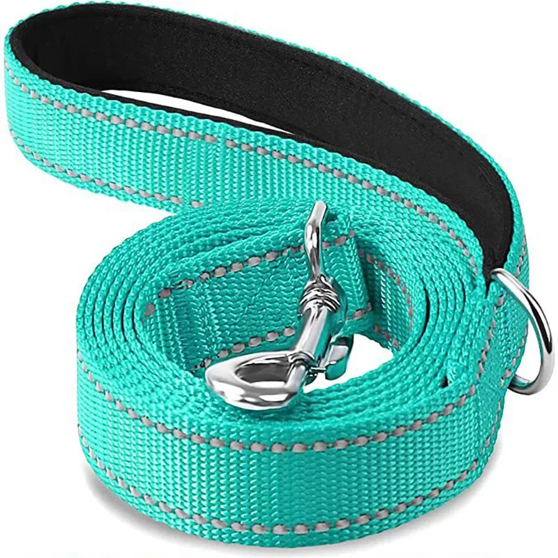 Night Reflection Dog Pet Towing Rope 1.2/1.5/1.8m Guard Rope Pet Walking Training Leash Cats Dogs Harness Collar Lead Strap