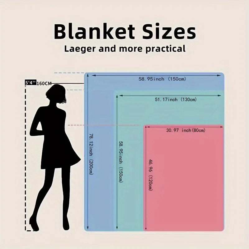 Cozy Akita Dog Print Flannel Throw Blanket - Soft, Reversible, All-Season Comfort for Couch, Bed, Office, and Travel