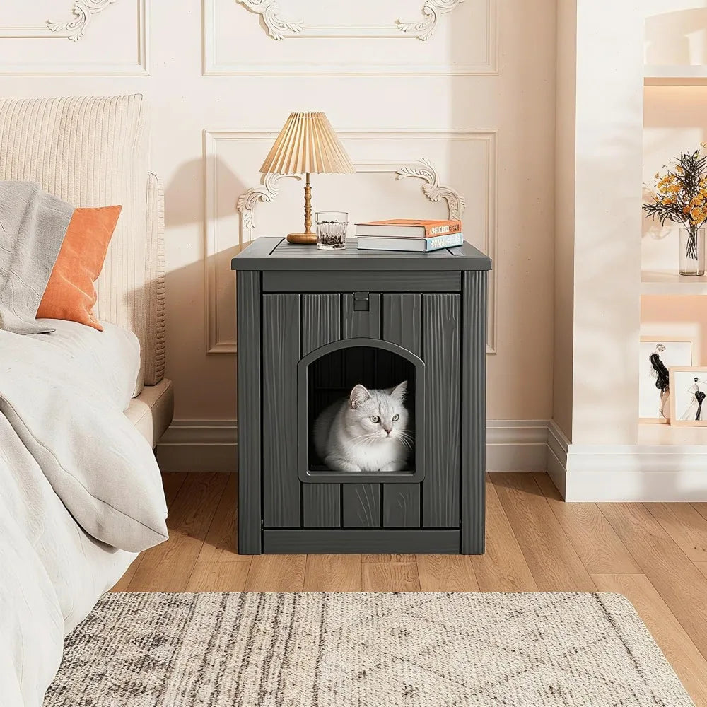 Weatherproof Insulated Outdoor Cat House for Winter, Suitable for Feral and Domestic Cats, Durable Shelter