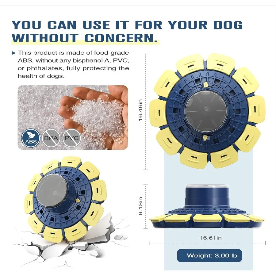 3 Levels of Challenge Large Size Advanced Dog Puzzle Toy PawActivated Puzzles Feeder for Smart Small Medium L