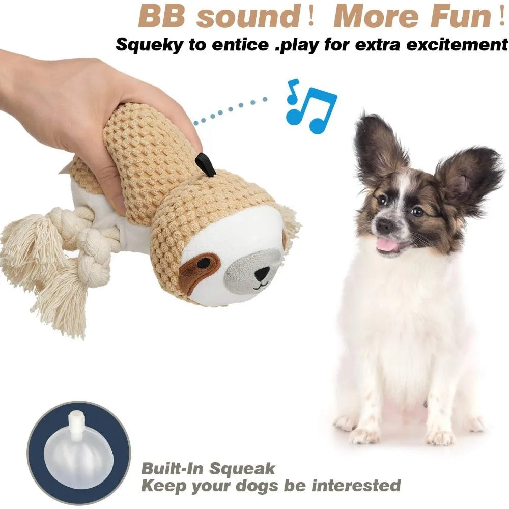 Plush Dog Toys Squeaky Dog Toys for Small Dog, Interactive Dog Toys Dog Chew Toys