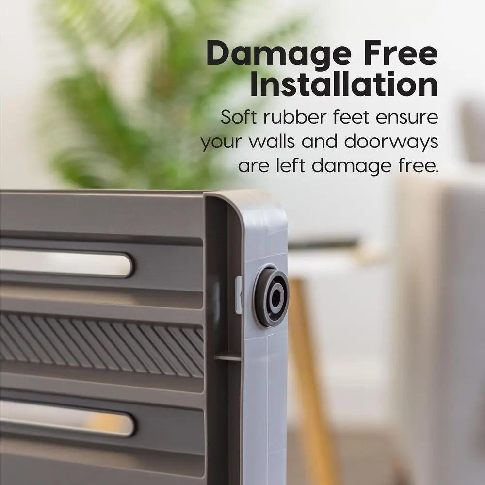 24"-39" Dog Gate, Adjustable Indoor Pet Barrier, Pet Gate for Puppy, Small Dog, Cat, Easy Twist-to-Lock for Doorways & Stairs, P