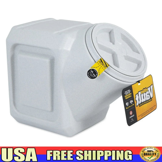 Stackable Plastic Pet Food Storage Container Airtight 40lb Capacity Heavy Duty Dog Cat Food Bin Moisture Resistant Pests