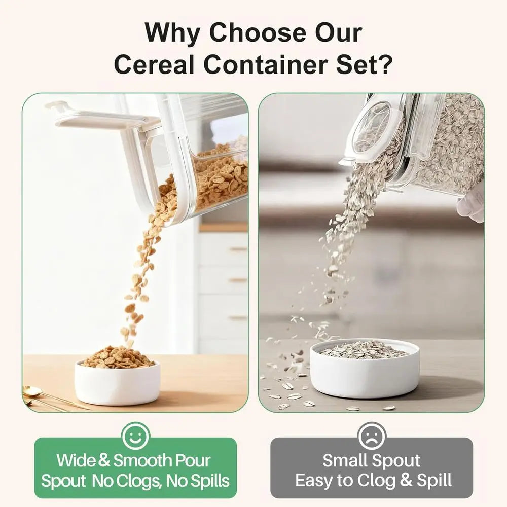 Airtight Pet Food Containers – 3 Pack 4L Clear PET, BPA-Free – Ideal for Dog & Cat Kibble, Treats & Dry Goods Storage