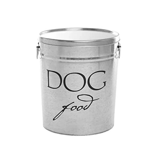 Classic Pet Food Storage Canister Large Size 40lb Capacity Airtight Lid Eco-Friendly Recycled Alloy Steel Stylish and Functional