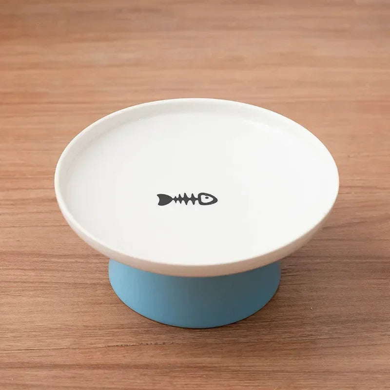 Cat Bowl Ceramic Pet Bowls Cat Dog Bowl Dish Pet Food Plate Kitten Water Dish Feeder  Dog Bowl Feeder for Cats Pet Accessories