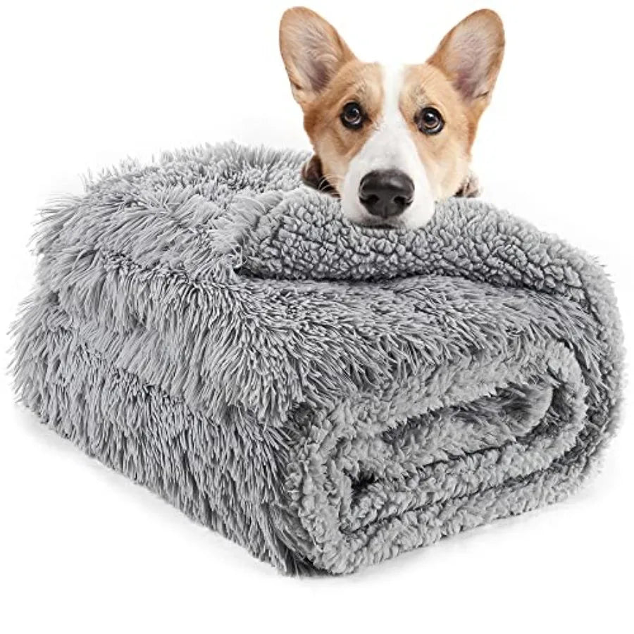 Luxury Fluffy Dog Blanket Era Soft and Warm Sherpa Fleece Pet Blankets for Dogs Cats Plush Furry Faux Fur Puppy Throw Cover 20'