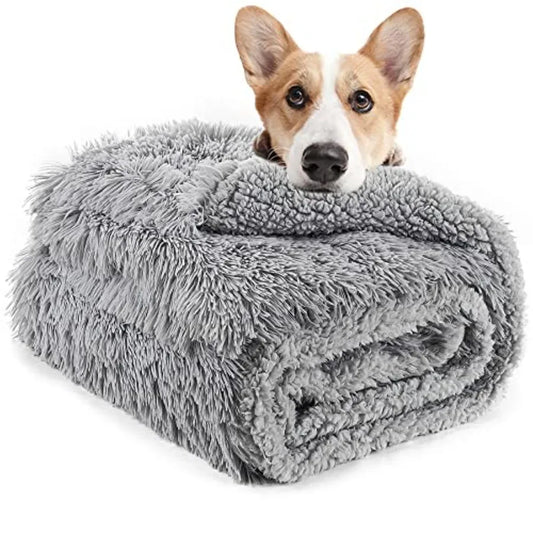 Luxury Fluffy Dog Blanket Era Soft and Warm Sherpa Fleece Pet Blankets for Dogs Cats Plush Furry Faux Fur Puppy Throw Cover 20'