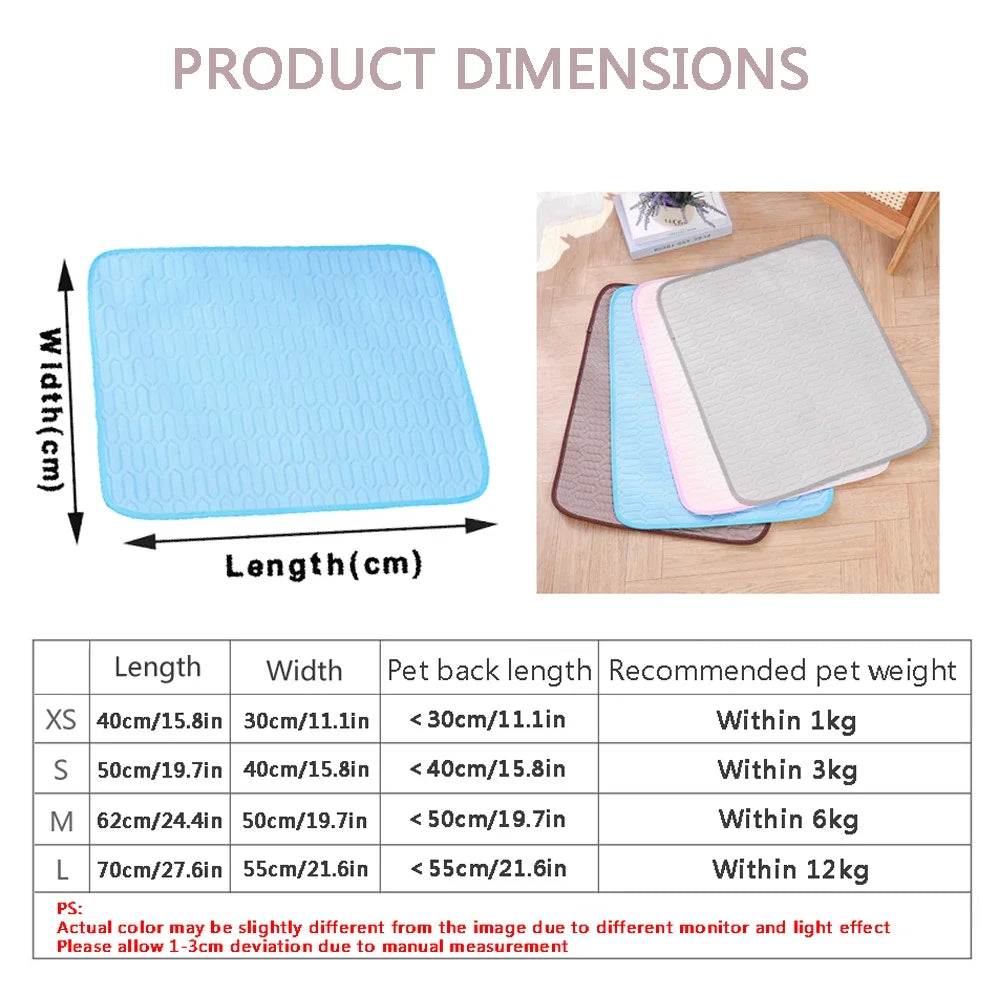 Ice Silk Pet Bed Mat Soft Cat Sleeping Mat Cool Dog Latex Floor Mat Antislip Cat Cool Mat Cheap Pet Sofa Cushion in Summer