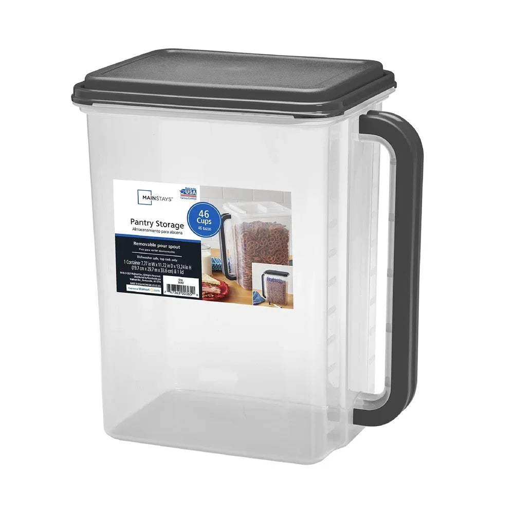 Large 46-Cup Pet Food Storage Container – BPA-Free, Stackable Bin with Handle & Pour Spout – Ideal for Dog & Cat Kibble