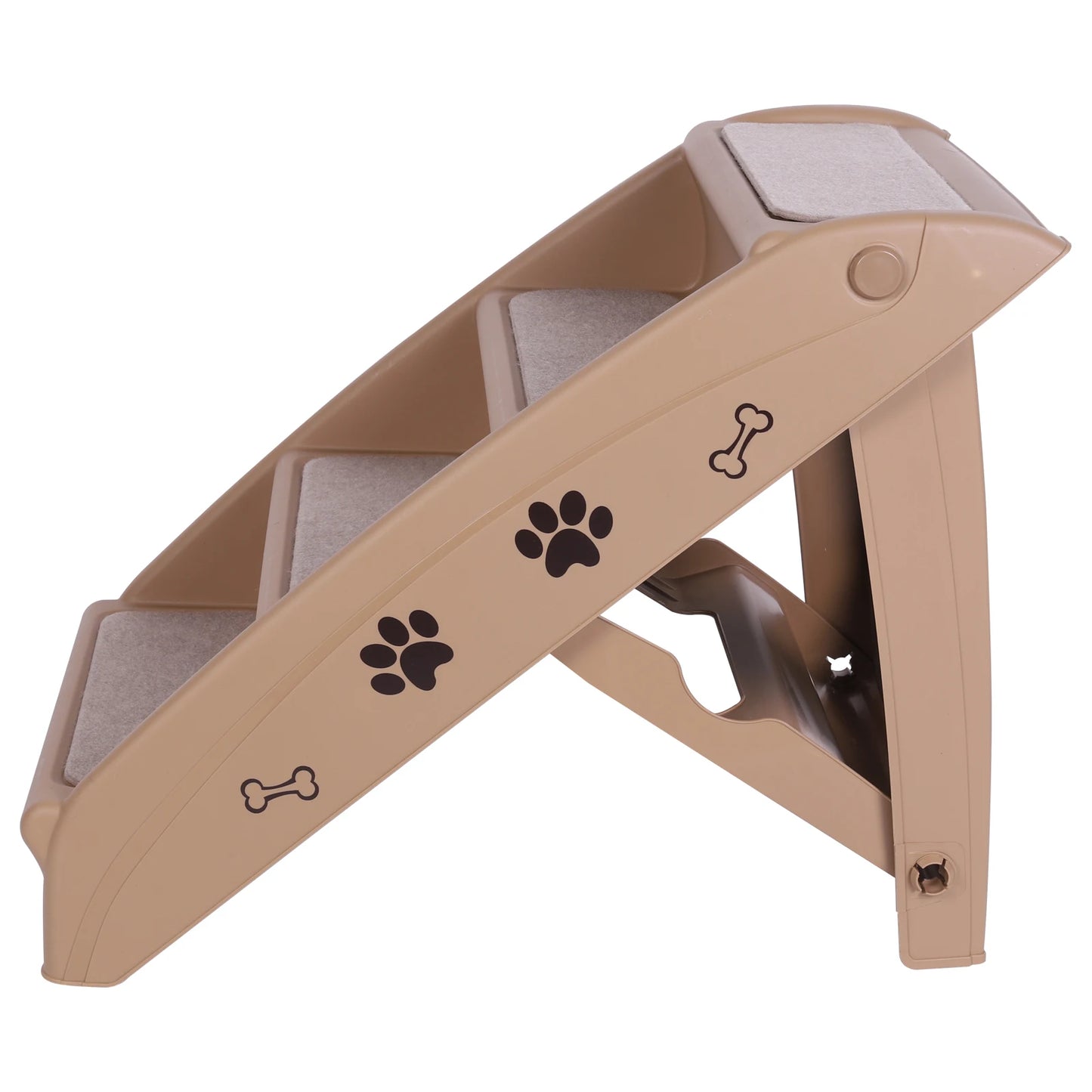 4-Step Pet Dog Stairs Foldable Indoor Pet Steps Non-Slip Dog Stairs Ramp Sofa Ladder Pet Furniture for High Bed Chair Couch Sofa