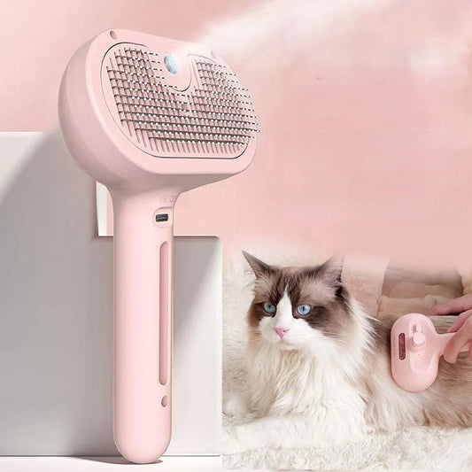Cat Steam Brush, Spray Cat Brush, Pet Spray Hair Removal Comb for Shedding and Grooming, Water Brush for Cats Dogs Small Animals