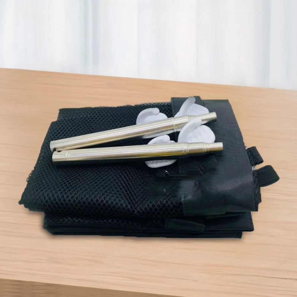 Dog Gate Portable Folding Mesh Gate Pets and Child Safety Gates Pet Barrier Fences for Stairs Doorways Hallways Indoor Outdoor