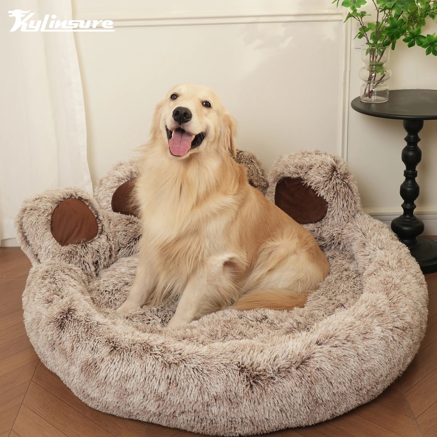 Kylinsure Round Plush Orthopedic Donut Dog & Cat Bed