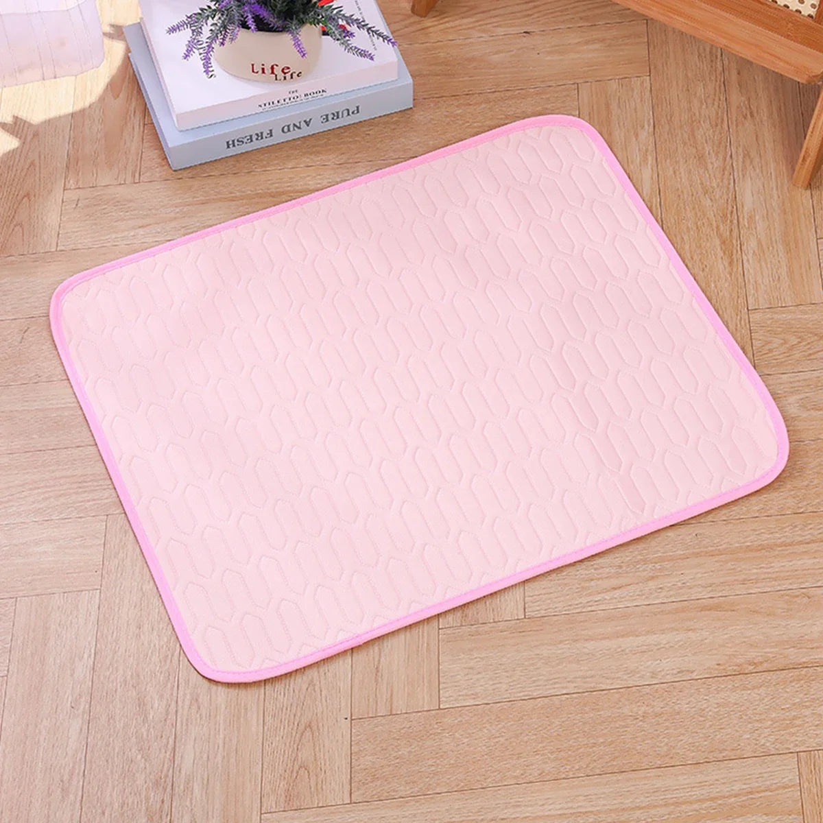 Ice Silk Pet Bed Mat Soft Cat Sleeping Mat Cool Dog Latex Floor Mat Antislip Cat Cool Mat Cheap Pet Sofa Cushion in Summer