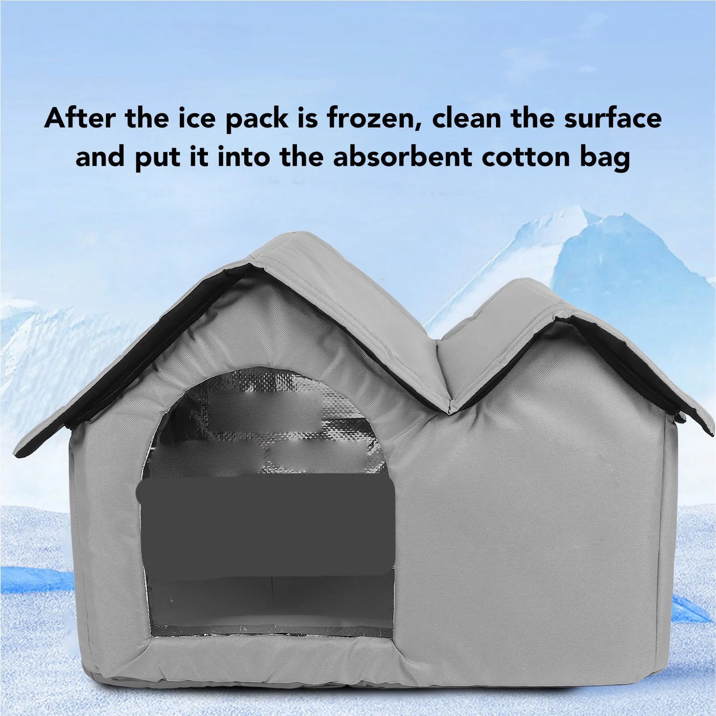 Cat Cooling House Long Lasting Cooling Oxford Cloth Bite Resistant  Pet Cooling House for Cat Dog Cat Ice Cooling House