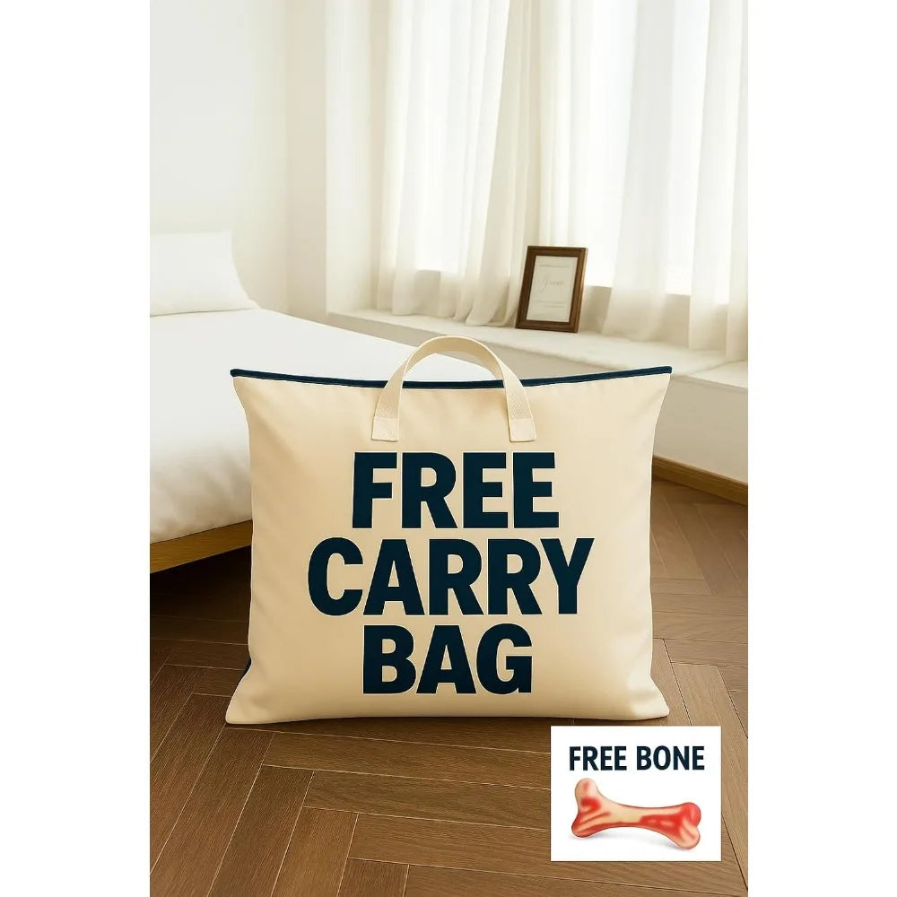 Pet Bed, Memory Foam Donut Dog Bed, Calming Round Dog Bed for Small Pets, Comfortable and Supportive Design, Orthopedic Ultra-So