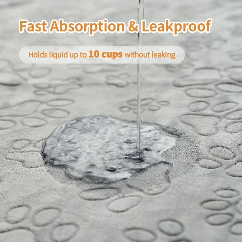 Pet puppy pad, 2-piece washable dog urine pad, waterproof and anti slip urine pad training 18 inches x 24 inches